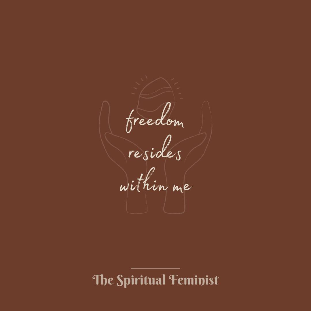 This week, I uploaded a personal podcast episode in which I explore the concept of freedom together with you. 🧡⁠
⁠
I believe that freedom doesn't have as much to do with external circumstances, environment or money in the bank as we may think. 🤔⁠
I'm leaning more towards it being a feeling, a decision, an exploration. 💫⁠
⁠
I've learned that what is often standing in the way of me feeling free is expectations and pressures I put on myself. Restrictions created by the ego which limit me connecting to my heart, my desires, and my physical body - all through which inner wisdom and empowerment flow. 👀⁠
⁠
You can find the podcast episode through the link in my bio (or just search The Spiritual Feminist in your fave podcast app, it's episode 106).🎙️⁠
⁠
Let me know in a comment below how you're leaning into freedom, how you currently may be experiencing it or what's standing in the way of it. I'd love to hear your musings! 🥰